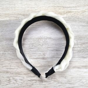 Ballet Core Chiffon Braided Headband Ivory